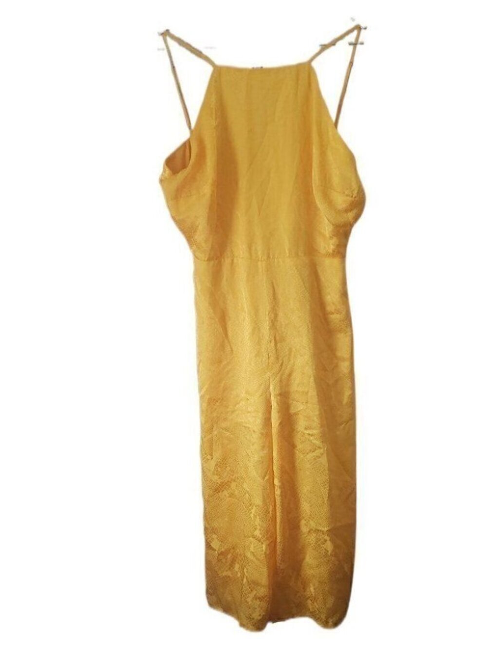 New Material Girl Printed Gaucho Jumpsuit Lemon Chrome